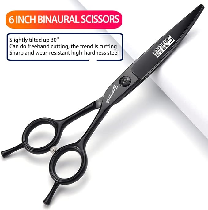 6+7 inch scissors hairdressing cutting scissors+thinning scissors (5PC)