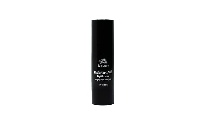EcoLuxe Hyaluronic Acid Peptide Serum – 5x HA, NAD⁺, and Copper Peptides to Plump, Hydrate, and Firm. Boosts Radiance, Smooths Lines, and Supports Skin Renewal – Clean Vegan Formula