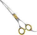 Sharf Gold Touch Grooming Pet Shear, 6.5 Inch Curved Scissors, Use Curved Shears for Cat Shears and Dog Shears Or Any Breed Trimming Cuts