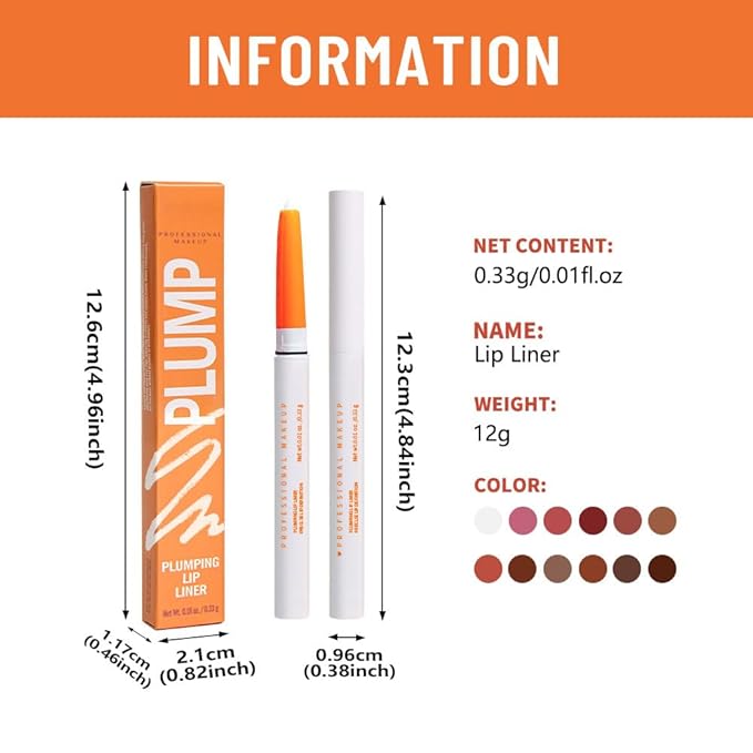 KXmzeG Matte Lip Liner Pencil for Shaping Lips, Retractable Creamy Brown Crayon LipLiner Pencil, Long Lasting Waterproof Lipstick Lip Liner Makeup, Vegan Beauty 01#