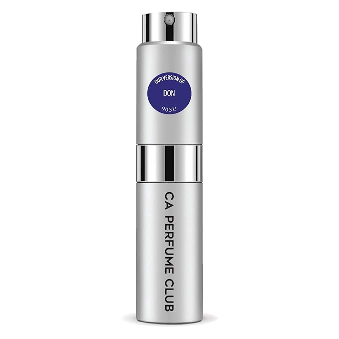 CA Perfume Impression of Don for Women and Men Amber Fougere Scent Long Lasting Unisex Fragrance Eau De Parfum Travel Size Refillable Atomizer Spray 0.27 Fl Oz 8ml