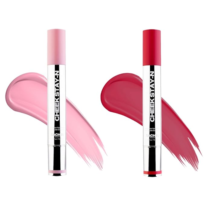 Sacheu Cheek STAY-N Liquid Blush, Flirt Mode Duo