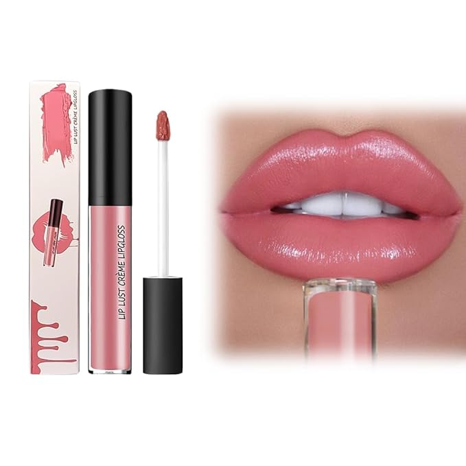Wegodal 12 Color Cream Lip Gloss, 2025 New Cream Texture Lipstick Non-Stick Lip Gloss, Long Lasting Lipstick Hydrating Lip Tint Natural Non-Fading Liquid Lip Stick for Women (#14, One Size)