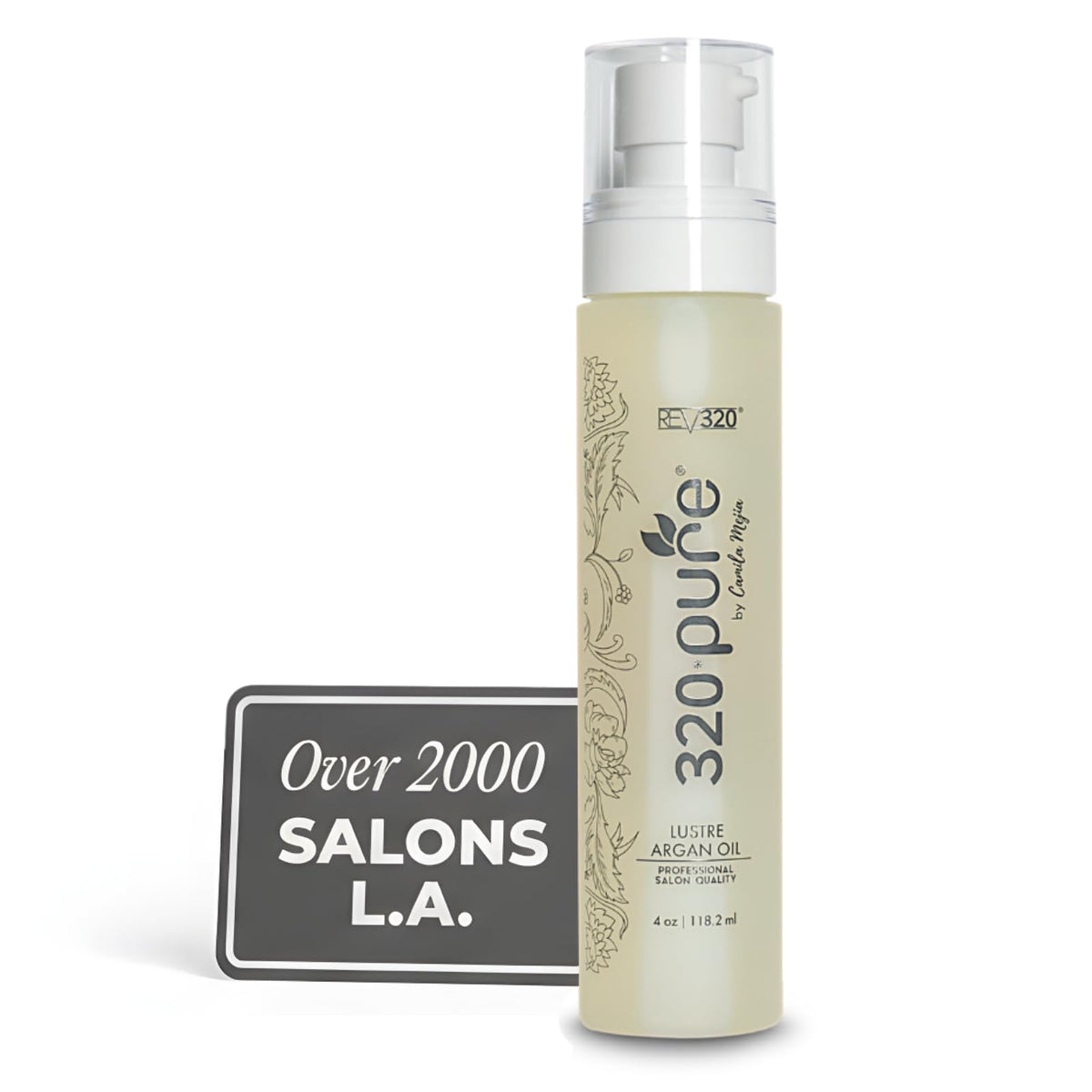 320Pure Lustre Argan Oil Hair Treatment, Frizz Control, Shine & Protection