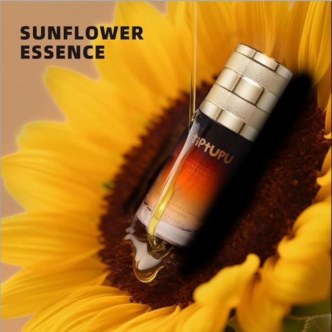 Tiptupu Sunflower Seed Oil Vitamin C Serum for Face with Hyaluronic Acid,Vitamin E-Antioxidant for face,Neck Firming Serum - Hydrates | Soothes & Plump Skin,Improve Appearance of Fine Lines & Radiance