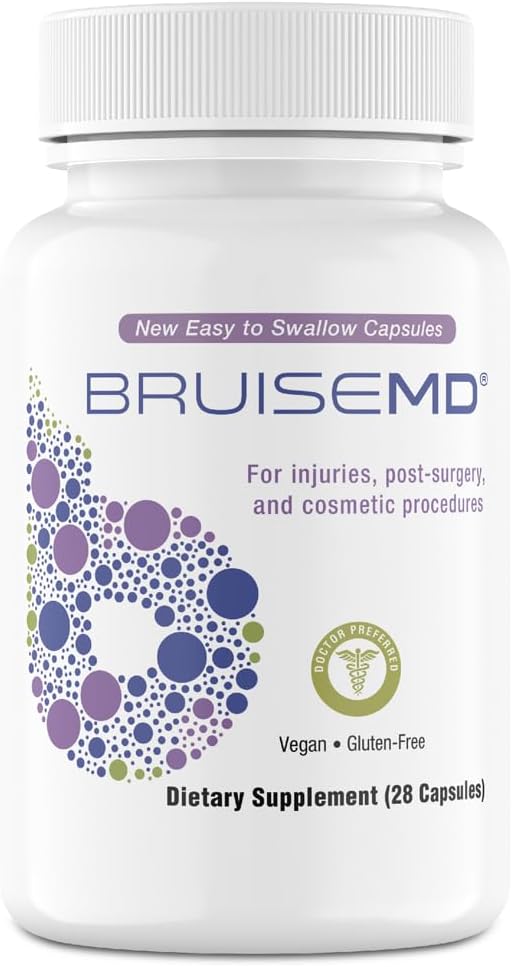 BruiseMD Bromelain 500 mg, Zinc & Vitamin C for Bruises & Swelling, 7-Day