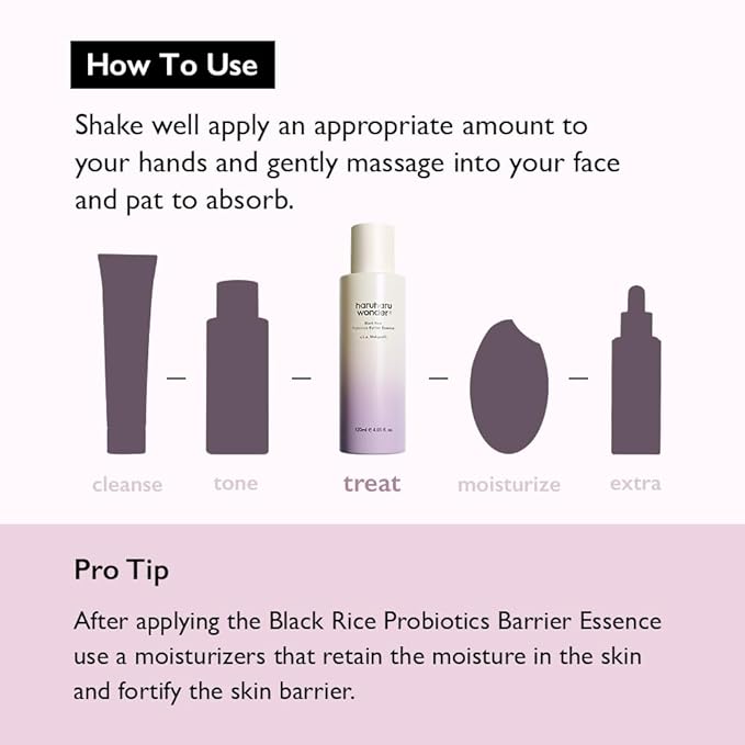 haruharu Black Rice Probiotics Barrier Essence 1.0 fl.oz, Vegan