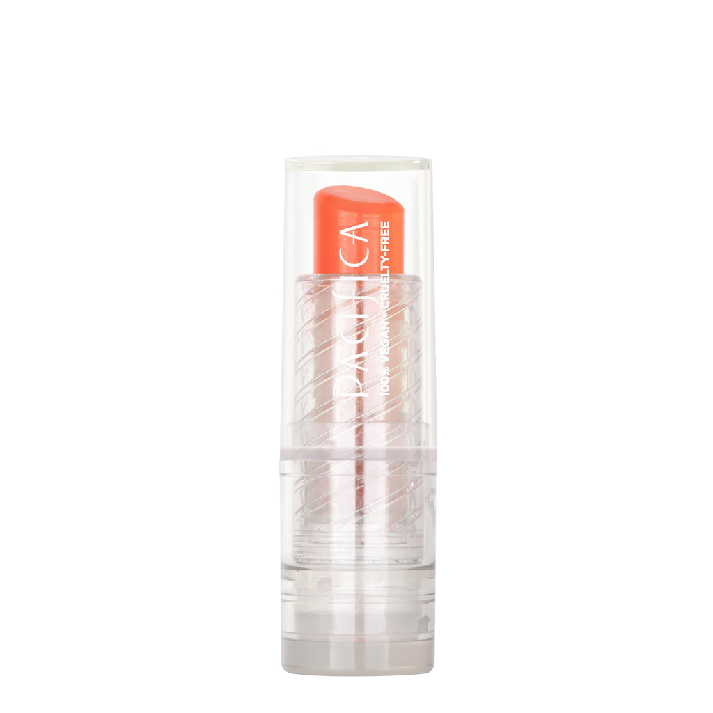 Pacifica Lipstick Oil – Glow Stick Lip Tint Oil - Hydrating Tinted Lip Balm with Vitamin E for Moisturized Lips, Sheer Tint & Natural Gloss, Vegan & Cruelty-Free, 0.14 oz (Pale Sunset)