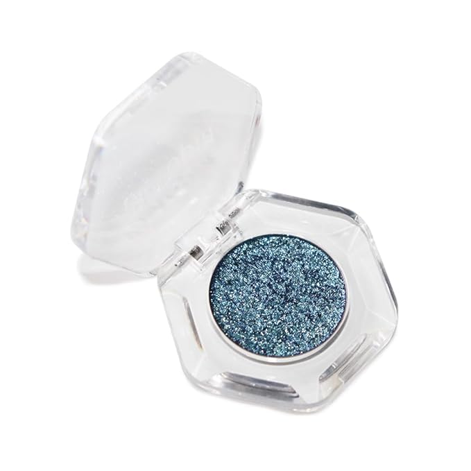 Bistopia Holographic Glitter Single Eyeshadow, Pearlescent Shimmer Metallic Cream Powder Eye Makeup, Blendable Long Lasting Waterproof, Multi-Use Face Highlighter, 2g (Blue Aurora)