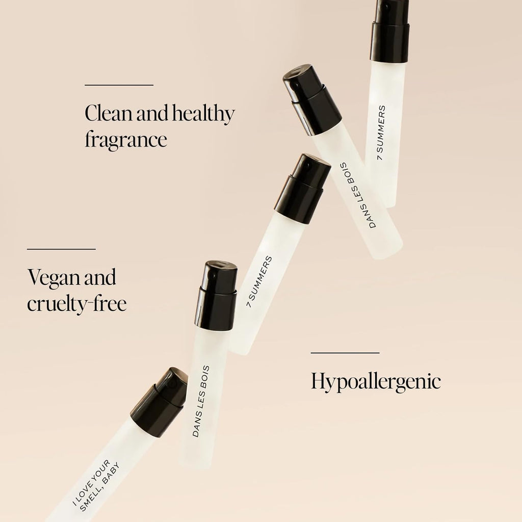 DIME Beauty Perfume Sampler Kit - Set of 5 Travel Size Perfumes for Women, Clean Fragrance Discovery Set, Eau de Toilette with Organic Sugar Cane Alcohol, Vegan, 5 x 2 ml