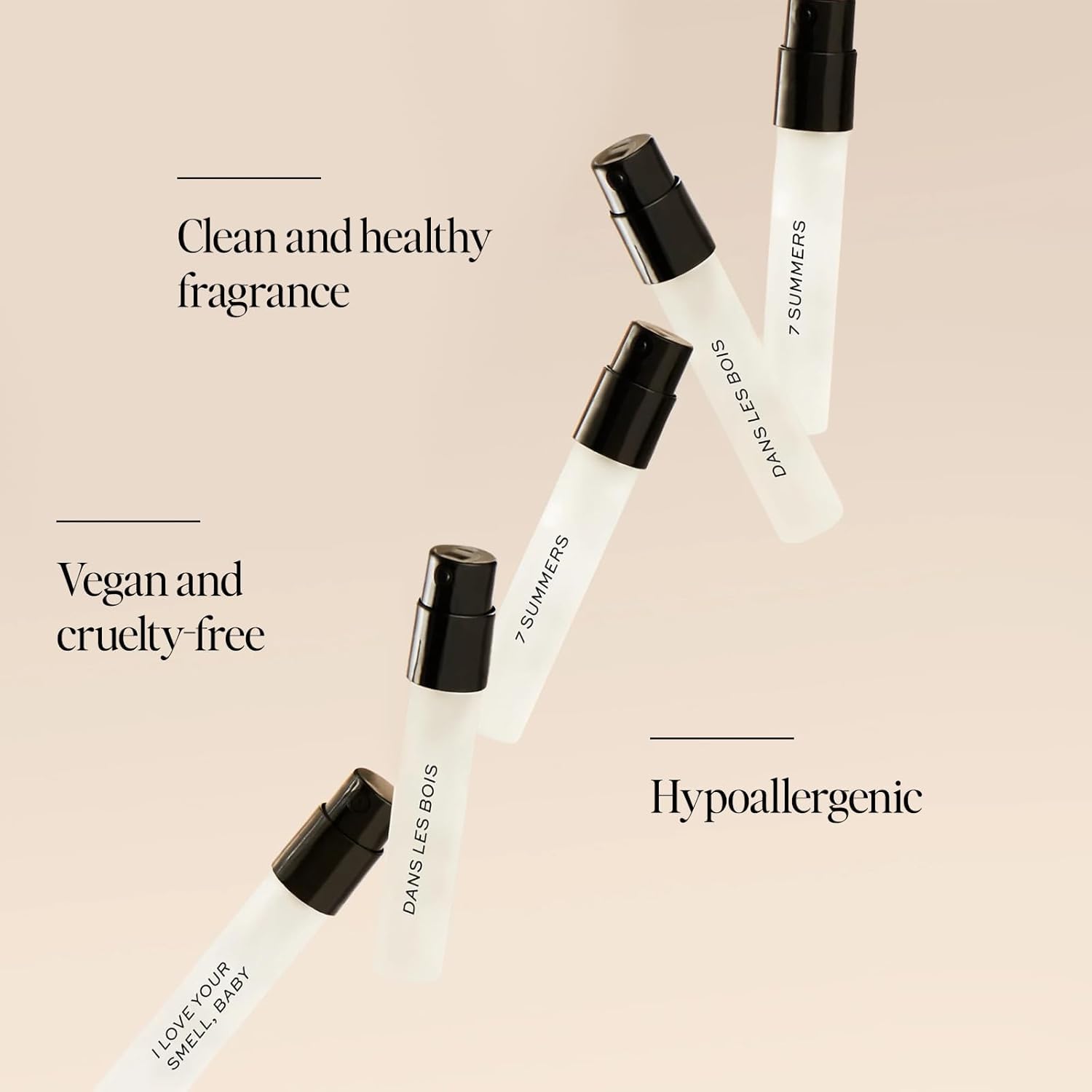DIME Beauty Perfume Sampler Kit - Set of 5 Travel Size Perfumes for Women, Clean Fragrance Discovery Set, Eau de Toilette with Organic Sugar Cane Alcohol, Vegan, 5 x 2 ml