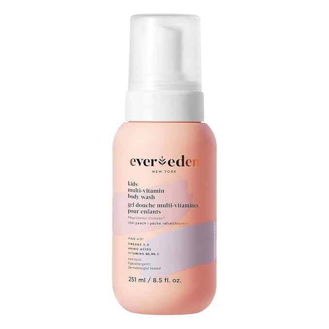 Evereden Multi-Vitamin Kids Body Wash, Dermatologist-Tested, EWG Verified