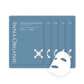 INNA ORGANIC Organic Sheet Mask - Nexty Award Finalist, Sleep Well Glow, Overnight Renewal, Restful Healing, Sustainable & Clean Beauty (Pack of 5) | Blue Tansy Essential Oils Infused Skin Care