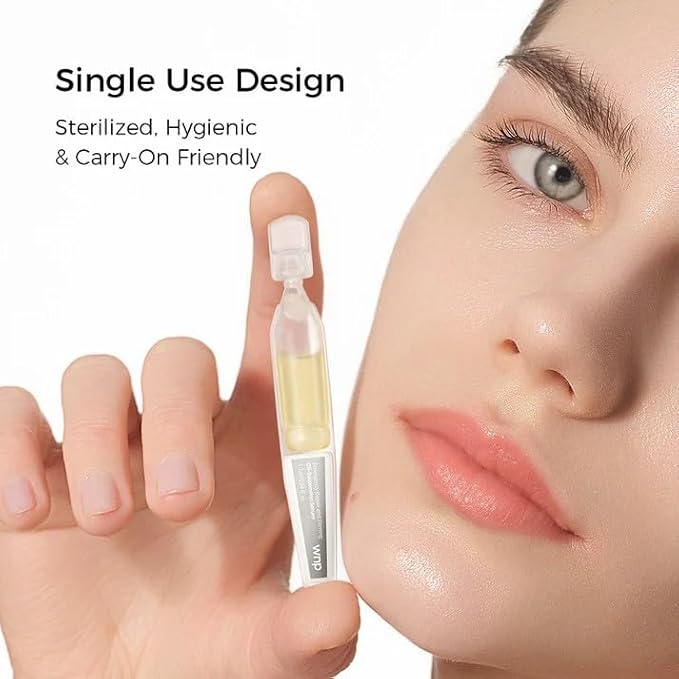 WNP Emergency Repair Serum Set: Ultra 3% Hydrating Serum 4D Hyaluronic Acid Firming Oil-Suspension Serum Single-Use Skincare for Sensitive Skin - 60 Vials