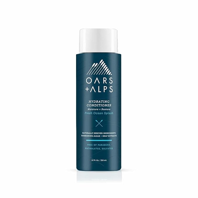 Oars + Alps Hydrating Conditioner for Men, Nourishing Formula with Clean Ingredients, Moisturizes & Softens Hair