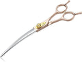 JASON Curved Dog Grooming Scissors - 7 Inch Professional Shears Rosegold