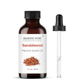 Majestic Pure Essential Oil with Glass Dropper - 100% Pure and Natural - Essential Oils for Diffuser, Aromatherapy, Soap and Candle Making, Sandalwood Essential Oil, Sandalwood Oil, 1 Fl Oz