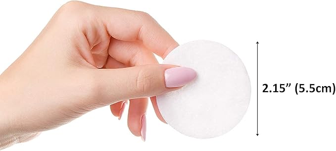 SoulSation Organic Cotton Rounds, 400 Count - Makeup Remover Pads for Face, Lint-Free
