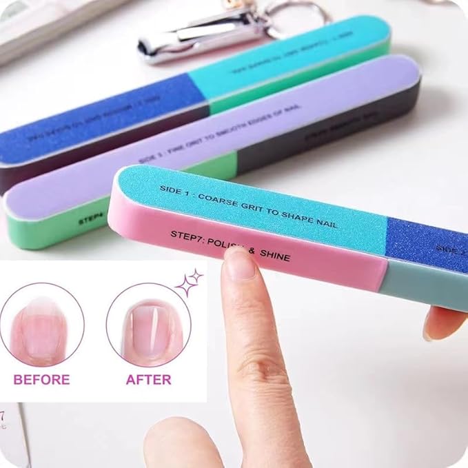 Duo La Me Stainless Steel Nail Clippers Toenail ingrown Clipper Set 15in 1 Pedicure Personal Care Tool Thick toenail Nail File Foot File Cuticle Remover-Heel Scraper and Foot Scrub Cuticle Remover