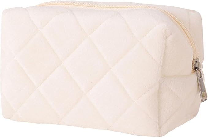 HABUAETY Makeup Bag Small Cosmetic Bags for Purse Women Girls Y2k Checkered Make Up Pouch
