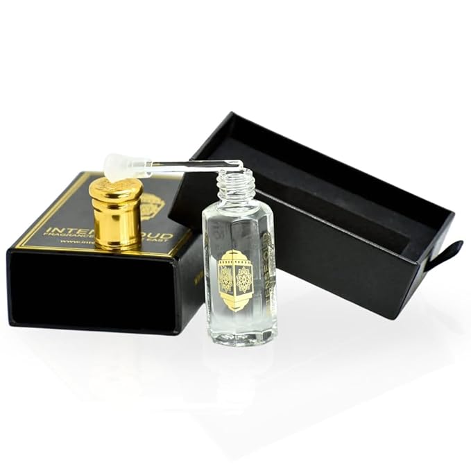 INTENSE OUD Khalab Long Lasting Arabian Perfume Oils for Women 12ML (0.40 OZ) Fragrance Oil With Citrus, Vanilla & Woody Notes - Concentrated Perfume Oil & Valentines Day Gift With Black Box