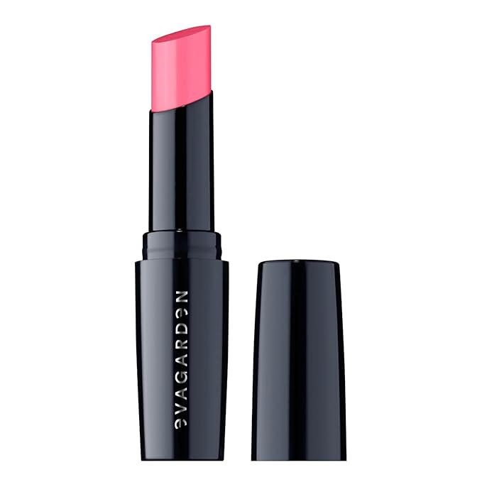EVAGARDEN Pleasure Lipstick - Moisturizes and Nourishes - Protects with SPF - Soft Application Spreads Easily and Provides Smoothness - Gives Volume Effect and Bright Color - 663 Camelia Rose -.1 oz