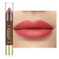 QIDSTERS Matte Lipstick Crayon Set for Women, Ruby Red 24 Hour Lipstick Lip Liner Pencil, Neutral Lip Stick Lipliner Long Lasting Waterproof Smudge Proof, Vegan & Cruelty-Free, 04