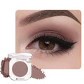 QIDSTERS Light Cocoa Matte Single Eyeshadow, Lightweight Blendable Mini Eye Shadow for Older Women, Monochrome Eyeshadow Palette Makeup Pigmented Waterproof, Vegan & Cruelty-Free, 18