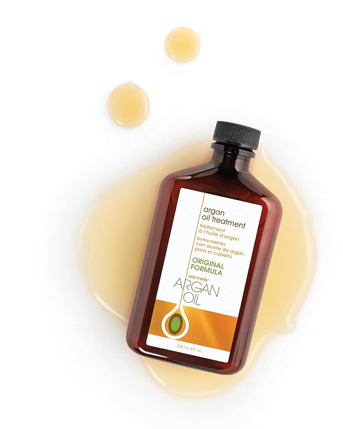 One 'N Only Argan Oil Hair Treatment - Lightweight & Hydrating Hair Oil for Natural, Wigs & Extensions - Shine Enhancing, Heat Protectant & Frizz Control (3.4 oz)