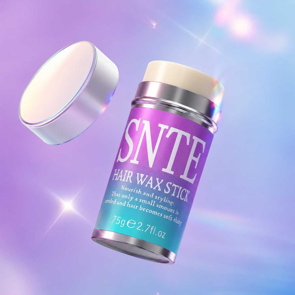 Hair Wax Stick, Slick Back Hair Brush - Tame Frizz, Flyaways Control
