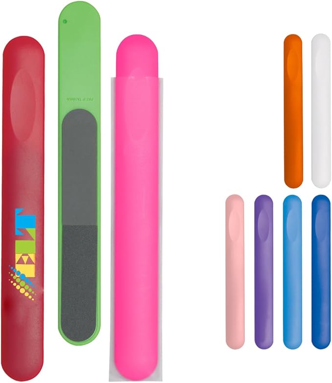 Nail File in Sleeve Add Customized with Text Name or Personalized Image $0.89 Each - Sold in Pack of 500 - White