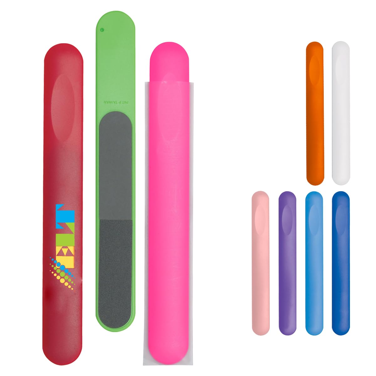 Nail File in Sleeve Add Customized with Text Name or Personalized Image $0.89 Each - Sold in Pack of 500 - Lime
