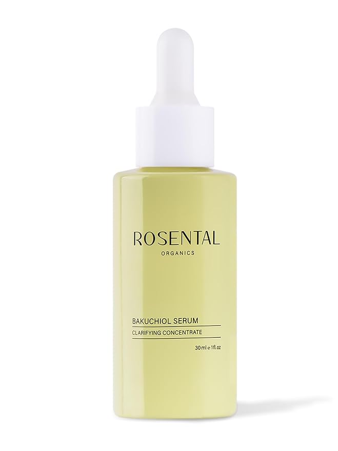 Rosental Organics Bakuchiol Serum (30ml) - Facial Care Against Blemishes & Acne - Slow-Aging Facial Serum - Clear Skin - Retinol Alternative - 100% Vegan & Natural Cosmetics - Made in Austria