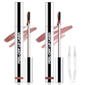 JUAAZIN 2Pcs Matte Lip Stain Peel Off Lip liner with Tweezer, Peel Off Lip Stain, Long Lasting Waterproof Lipstick Lip Gloss Tattoo, Transfer-proof for All Skin Types (02#+03#)