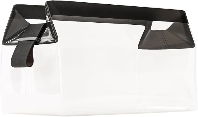 Cadence Parcel - Clear Travel Kit with Zipperless Magnetic Closure - Ink, Extra Large - Durable, Leak-Resistant and TSA Approved Toiletry Bag - Modular Organization - Recycled TPU (4 Qt)
