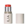 ILIA - Multi-Stick Cheek + Lip Color | Buildable + Blendable | Multi-Use Cream Blush | Nourishing Skincare Ingredients | Clean, Cruelty-Free (Dear Ruby | Poppy red)