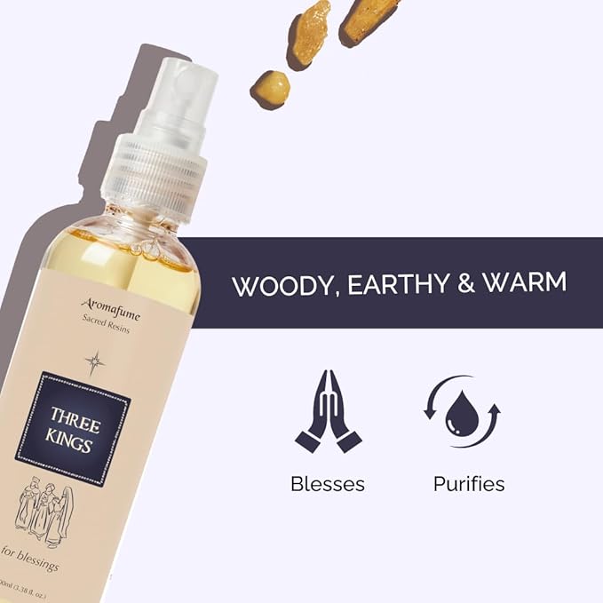 Three Kings Natural Resin Air Freshener Spray, 100ml, Aromafume