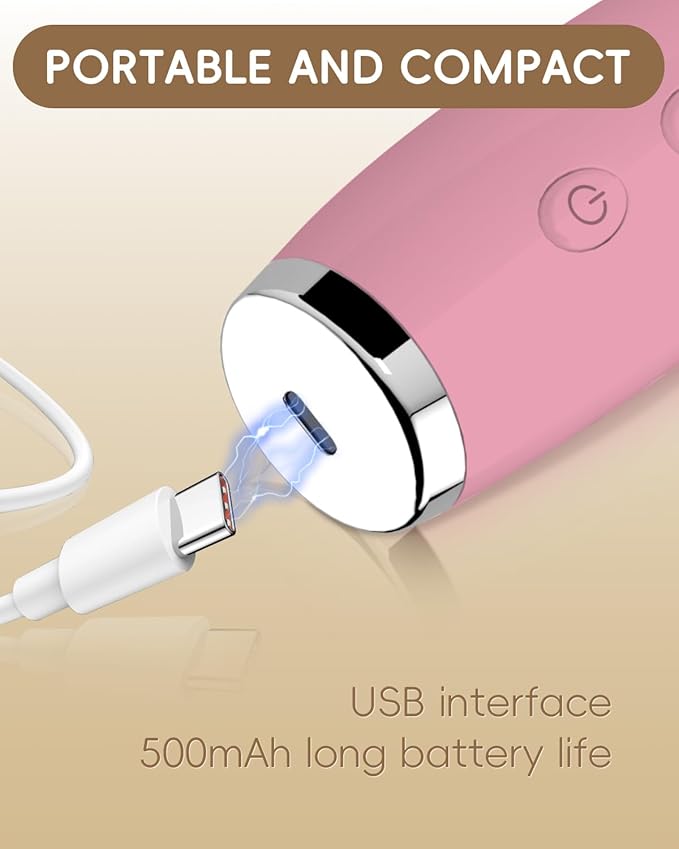 Blackhead Remover Pore Vacuum - Blackhead Remover for Face with 5 Attachments & 3 Suction Levels - Blackhead Vacuum removers for Women & Men (Matte Pink)