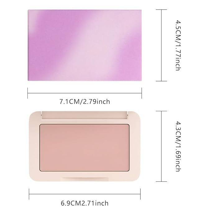 HHLTOH Nude Matte for Face Cheeks Blush, Natural Cream Blushes Makeup Palette, Skin Color Monochrome Blush Creamy Powder Palette Makeup for Older Women, Blushes Eyeshadow Foundation for Every Day 01