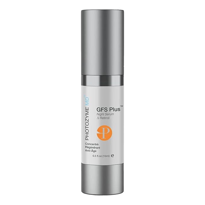 Photozyme GFS Plus Night Serum, 0.5% Retinol Anti-Aging Skincare, 0.5 fl oz