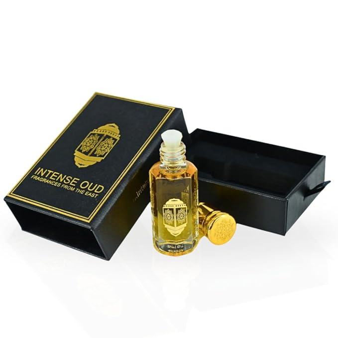 INTENSE OUD Red Tobaco Long Lasting Arabian Perfume Oils for Women 12ML (0.40 OZ) Fragrance Oil With Cinnamon, Apple & Vanilla Notes – Concentrated Perfume Oil & Valentines Day Gift With Black Box