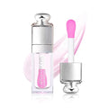 GECOMO Hydrating Lip Glow Oil, Lip Oil Gloss Transparent Toot Tinted Nourishing Long Lasting Repairing Lightening Lip Lines (CLEAR TO PINK) 0.2 OZ