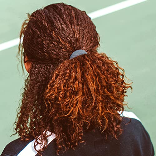 Burlybands Elastic Hair Ties No Damage for Thick Hair, Dark Gray 8 Pack