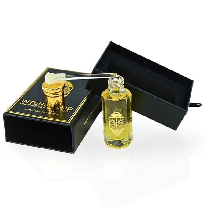 INTENSE OUD Addiction Long Lasting Arabian Perfume Oils for Women 12ML (0.40 OZ) Concentrated Perfume Oil with Citrusy Orange & Floral Notes - Fragrance Oil & Valentines Day Gift With Black Box