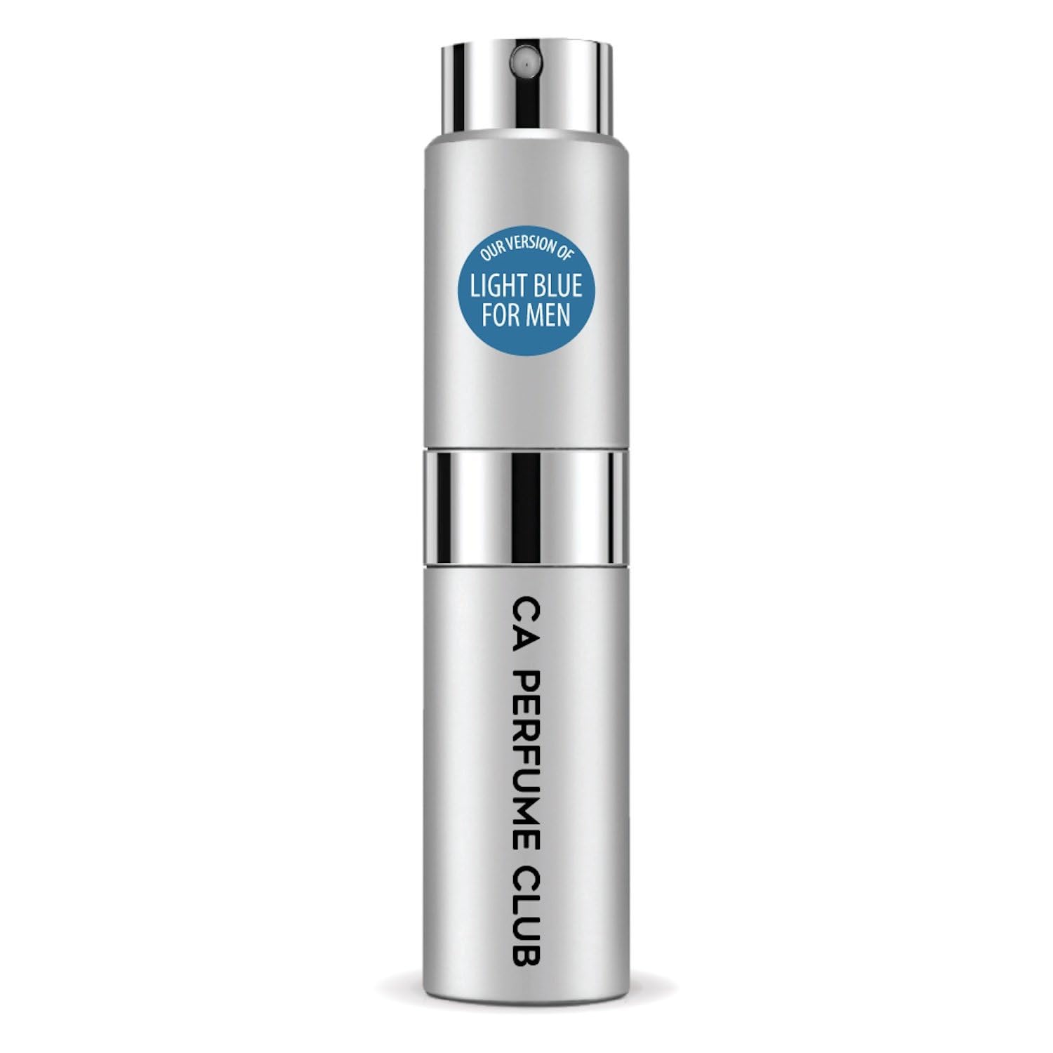 CA Perfume Impression of Light Blue For Men Woody Aquatic Scent Long Lasting Cologne for Men Eau De Parfum Travel Size Refillable Atomizer Spray 0.27 Fl Oz 8ml