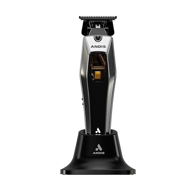 Andis 562703 Recon Professional Barber Vector Motor Beard & Hair Cordless Trimmer, DLC T-Blade, USB-C Charging with Premium Charge Stand, Black