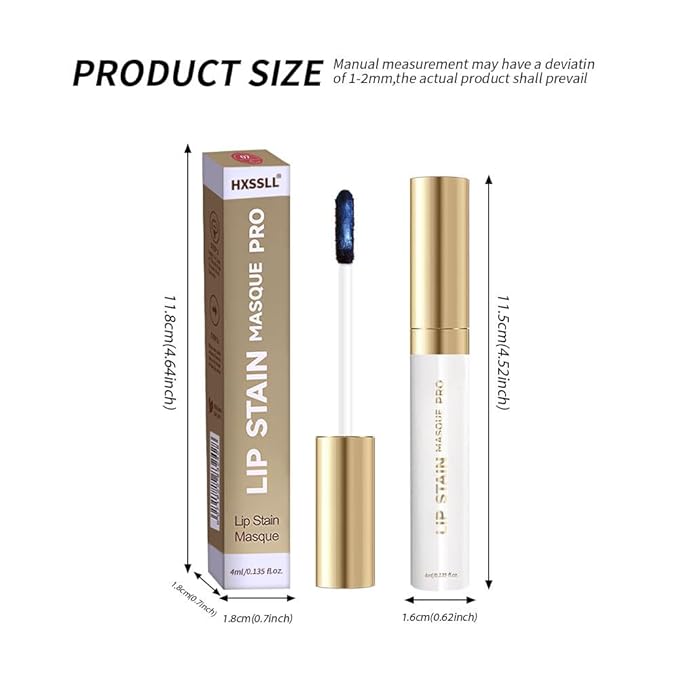 Lip Stain Peel Off – Wipe-Off Lip Stain Tattoo | Long Lasting Waterproof Lip Tint, High-Pigment Matte Lip Color, Smudge & Transfer Proof Lip Stains Masque, Kiss-Proof All-Day Lip Makeup 07#