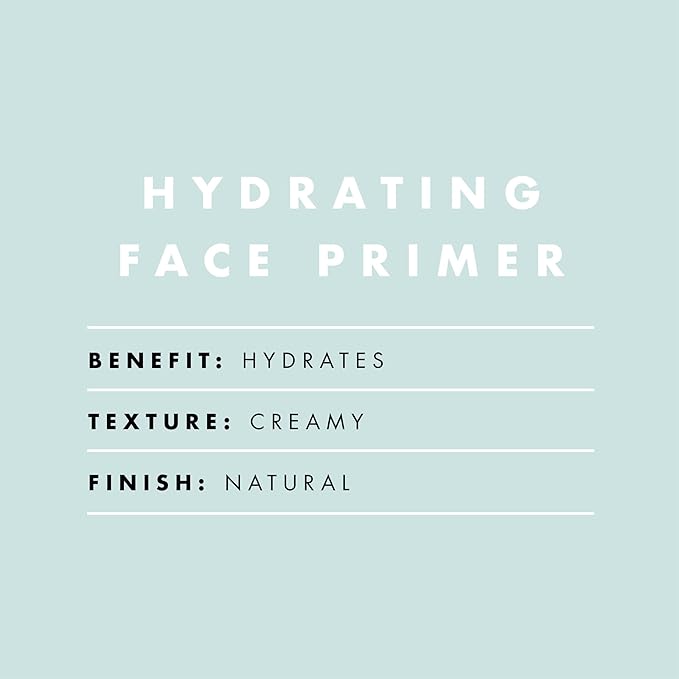 e.l.f. Hydrating Face Primer, Moisturizing Makeup Base, Smooths Pores & Fine Lines, Long-Lasting Wear, Preps Skin for Foundation Application, Small