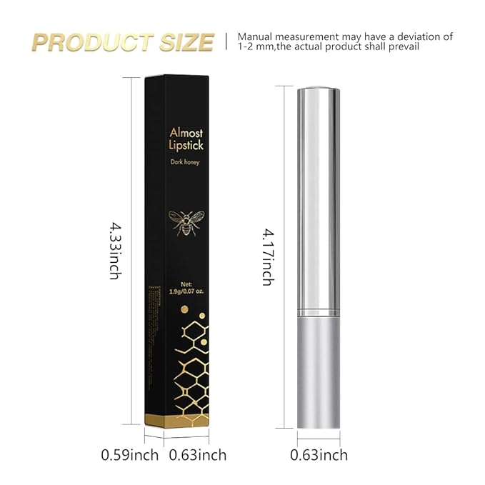 FeiCuiYun Dark Brown Honey Tinted Lip Balm Lip Gloss Lipstick, Sheer Hydrating Lip Stains Tint, Moisturizing Lip Color for All Skin Tones, Nourishing Lip Balm with a Hint of Natural Black Cherry
