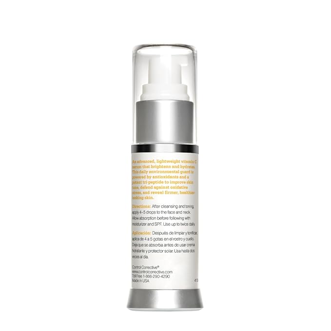 CONTROL CORRECTIVE VitaC Peptide Complex – Vitamin C Peptide Face Serum with Antioxidants, Collagen Support & Hydration for Aging or Uneven Skin